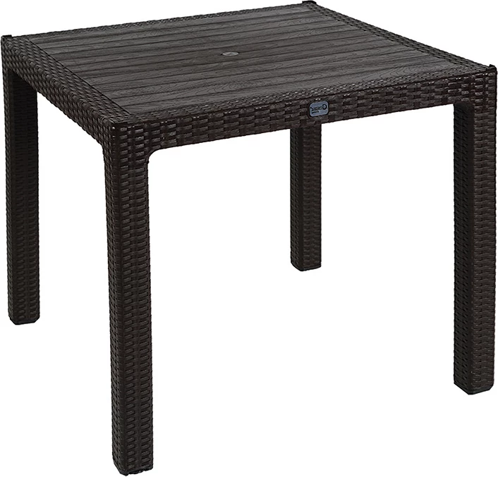 Tavolinë me karrige Explore-Festive set 3 pjesë PP ngjyrë kafe 90x90x73.5cm