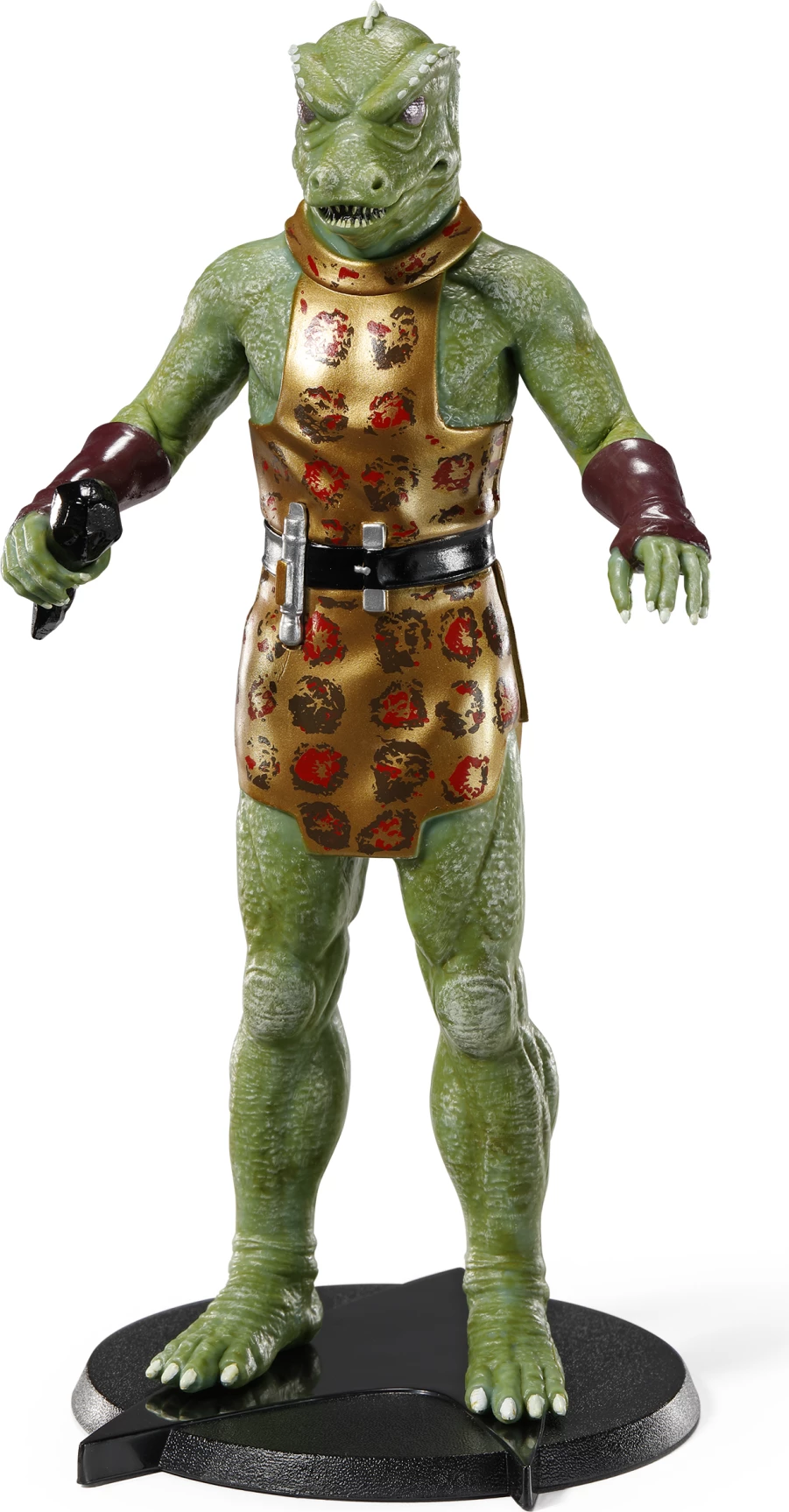 Figurë koleksionuese NOBLE COLLECTION Bendyfigs Gorn 19 cm me stendë dhe armë