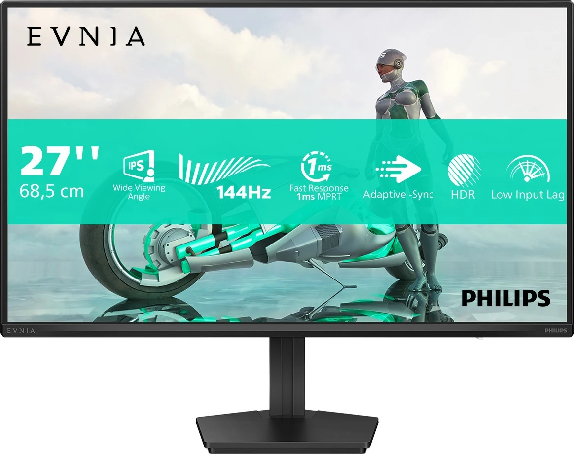 Monitor Philips 27M2N3200NF, 27 inç, Full HD, 144Hz, IPS, e zezë