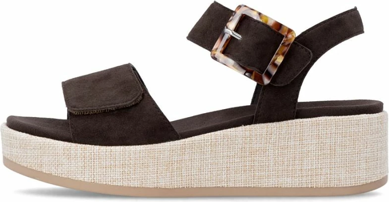 Sandale platforme femra Rieker Remonte D1N54-25, kafe [Madhësia: 36]
