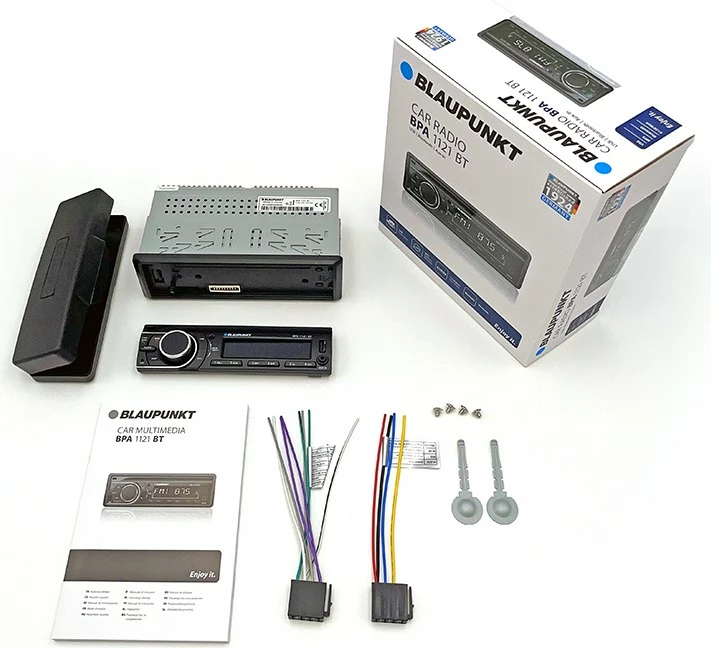 Radio veture Blaupunkt BPA1121BT me Bluetooth, FM, AUX, USB, e zezë