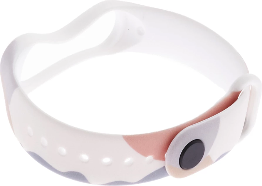 Rrip silikoni Hurtel Strap Moro për Xiaomi Mi Band 3/4, kamuflazh, bardhë/gri/rozë