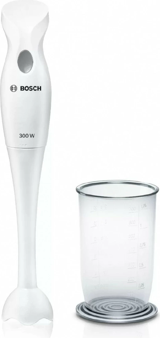 Blender dore Bosch MSM6B150, 300 W, 0.7 L, Bardhë, me enë miksimi