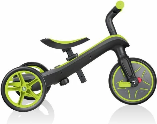 Biçikletë për fëmijë Globber Explorer Trike 4in1, e zezë dhe e verdhë