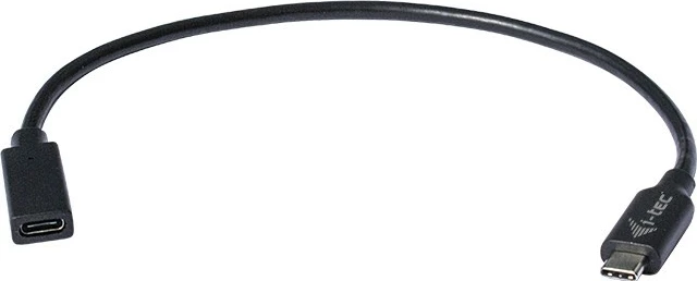 Kabllo zgjatues USB-C I-Tec 0.3m, USB 3.1 Type-C, e zezë
