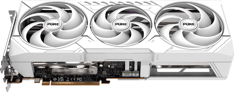 Kartë grafike SAPPHIRE PURE Radeon RX 9070 XT Gaming OC 16GB, 2x HDMI, 2x DisplayPort, e bardhë