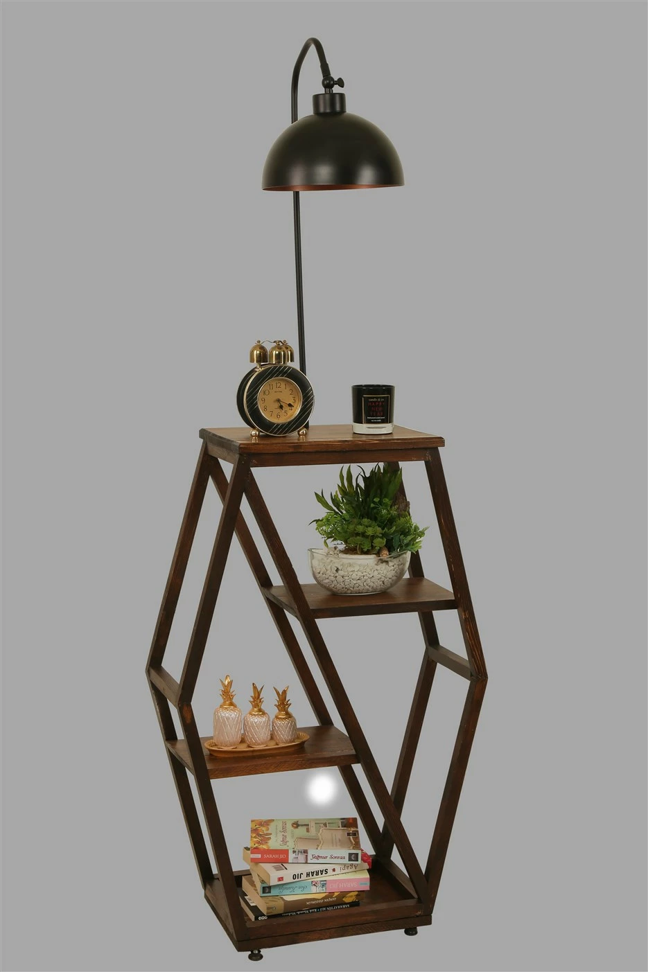 Llambë dyshemeje Opviq, Asos Ceviz Lambader retro me 3 koka