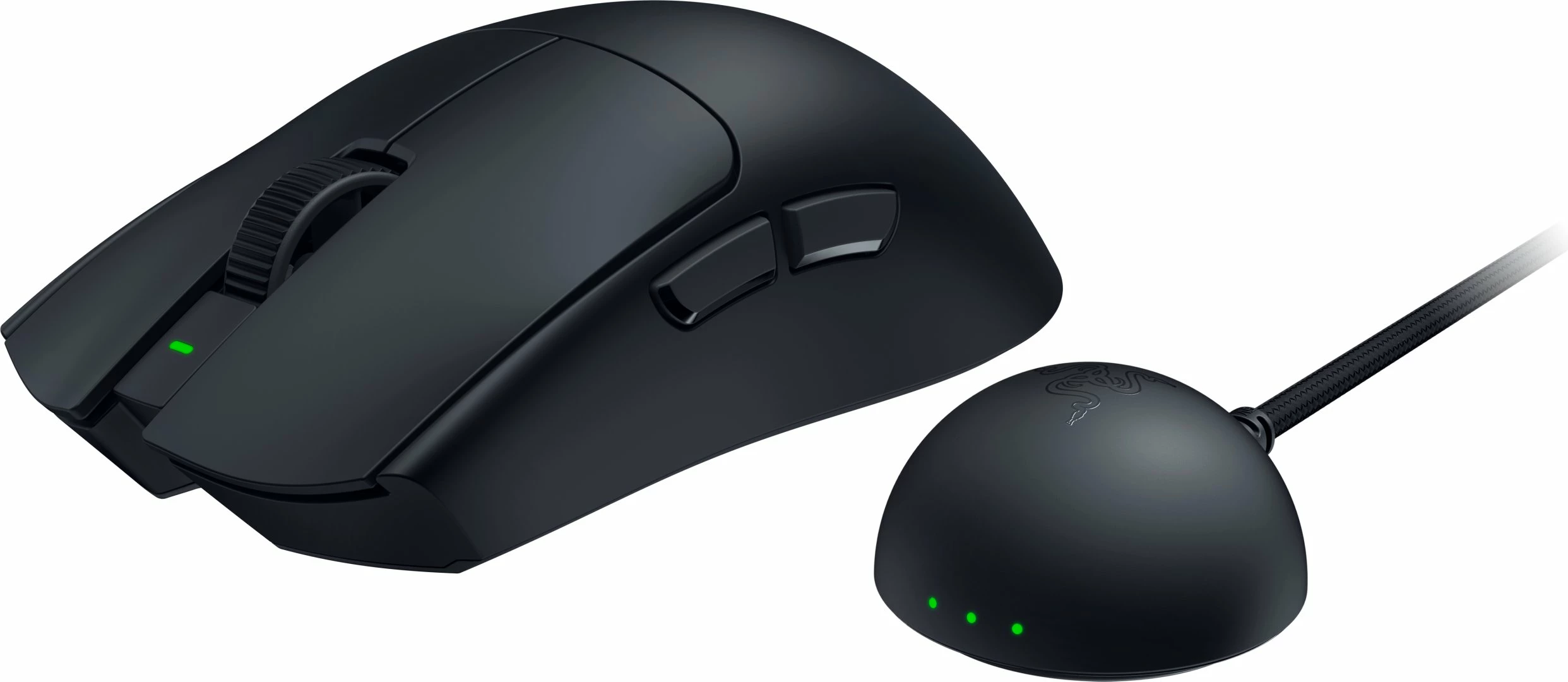 Maus Razer Viper V4 Pro 50K DPI, 8000 Hz, wireless 2.4GHz/USB, 49 g, e zezë