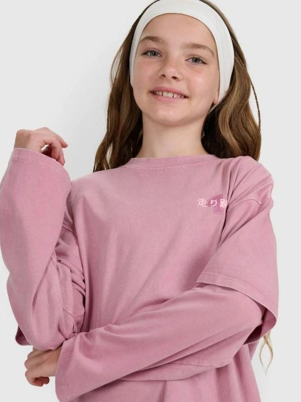 Maicë me mëngë të gjata oversize për femra 4f