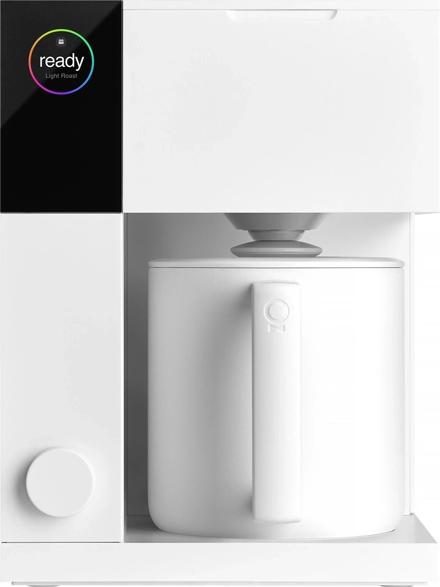 Aparat kafeje drip Fellow Aiden, 10 filxhana, Wi-Fi, ekran ngjyrë, i bardhë mat