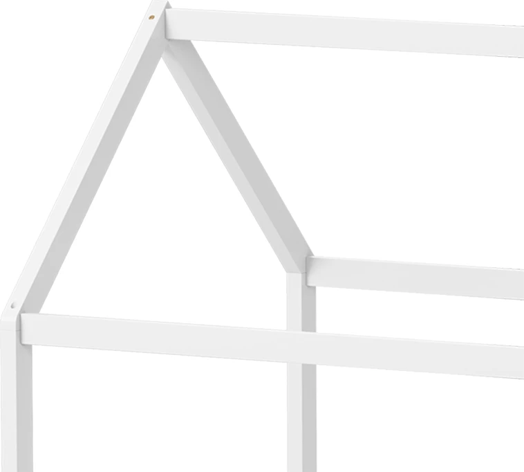 Krevat fëmijësh Montessori Nino, dru pishe, ngjyrë e bardhë, 90x190cm