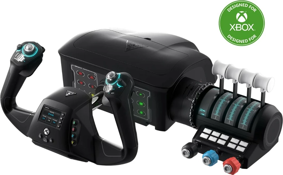Sistem kontrolli fluturimi Turtle Beach VelocityOne Flight, USB, për PC dhe Xbox, i zi