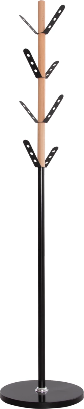 Varëse palltoje BILLY FH18075.01 dru ahu-metal i zi-bazë me dru Φ37.5x180Hcm.