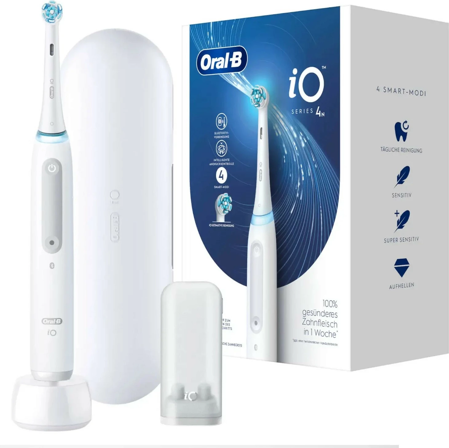 Furçë dhëmbësh Oral-B iO Series 4, e bardhë, për të rritur