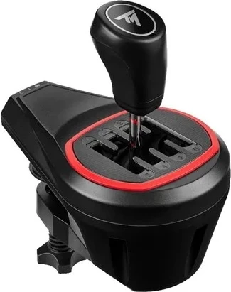 Set timon garash Thrustmaster T128-X Shifter Pack, Force Feedback, për Xbox Series X|S/Xbox One dhe PC, me pedale + TH8S shifter 8 shpejtësi, i zi