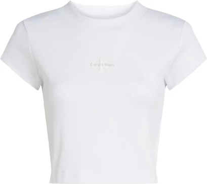 Maicë Calvin Klein Jeans për femra, e bardhë