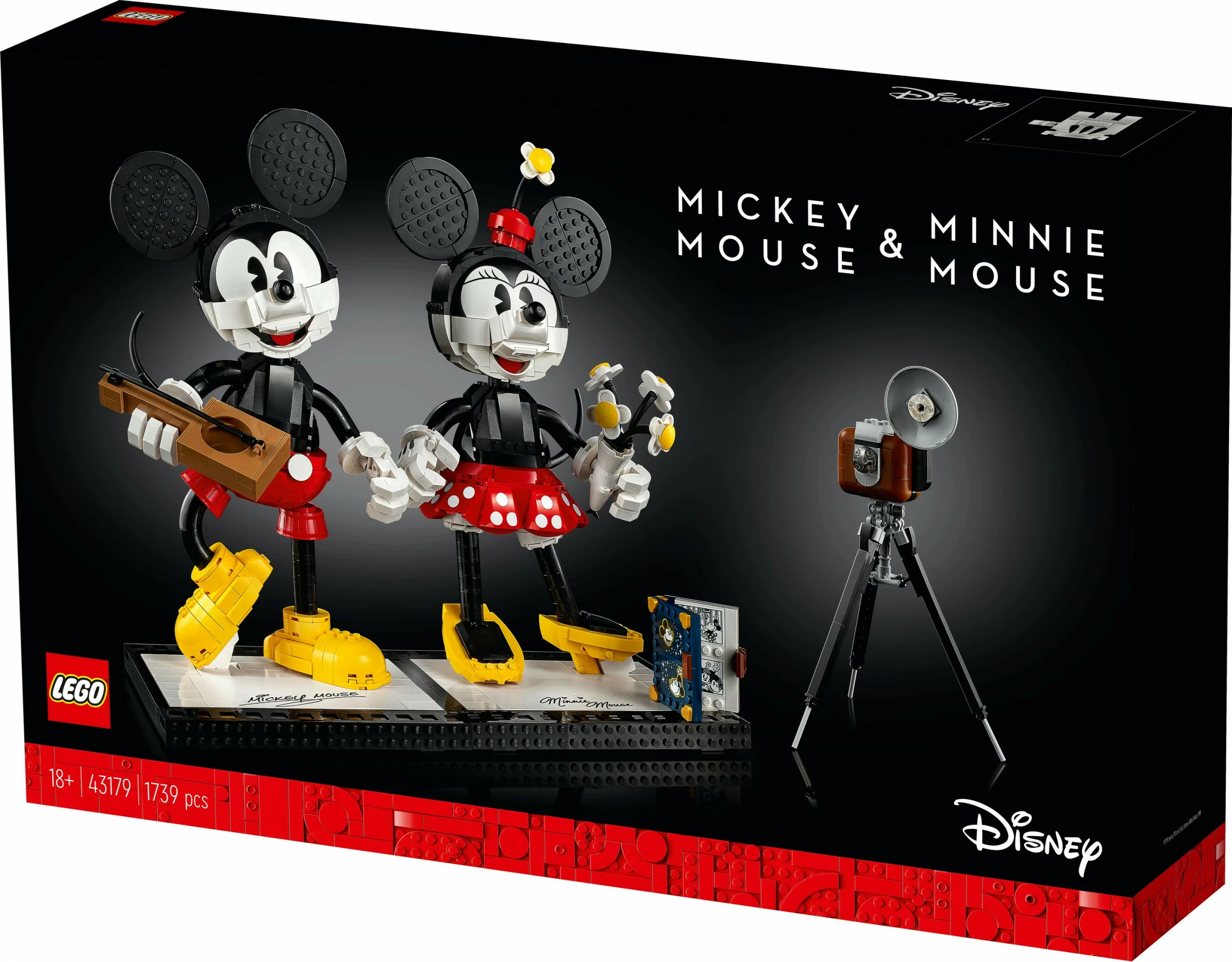 Set ndërtimi LEGO Classic Mickey Mouse & Minnie Mouse, 1739 pjesë, plastikë