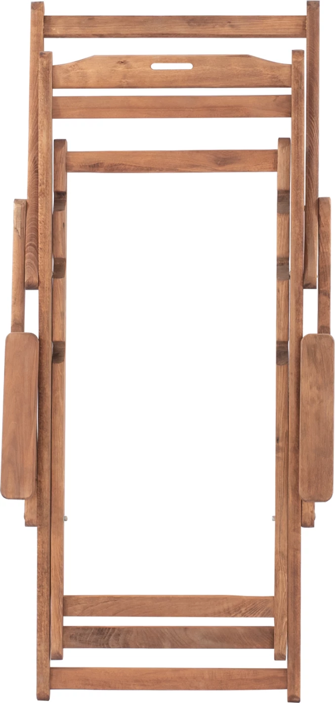 Karrige lounge Limnos me krah, ngjyrë arre, FH5799.01, 62.5x97x105 cm