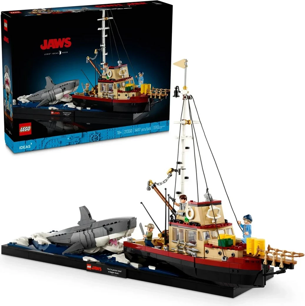 Set LEGO IDEAS 21350 Jaws, për të rritur