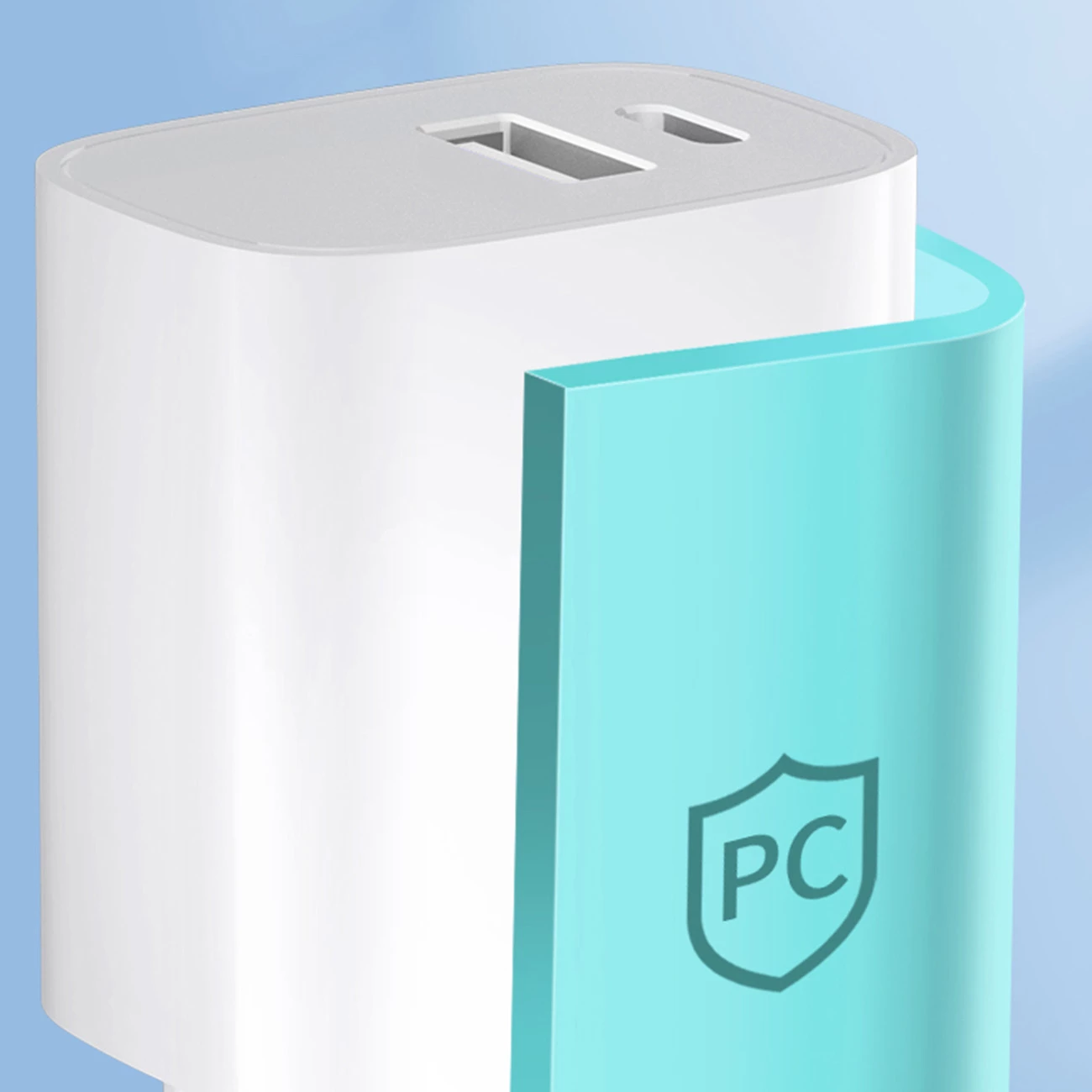 Karikues muri Wozinsky WGWCW, 20W, 2 porta USB-A/USB-C, i bardhë