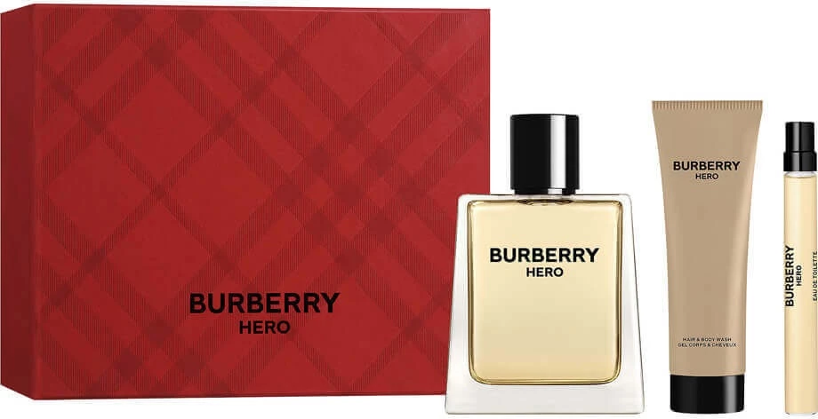 Set Eau de Toilette për meshkuj Burberry Hero 100ml + 10ml + shower gel 75ml