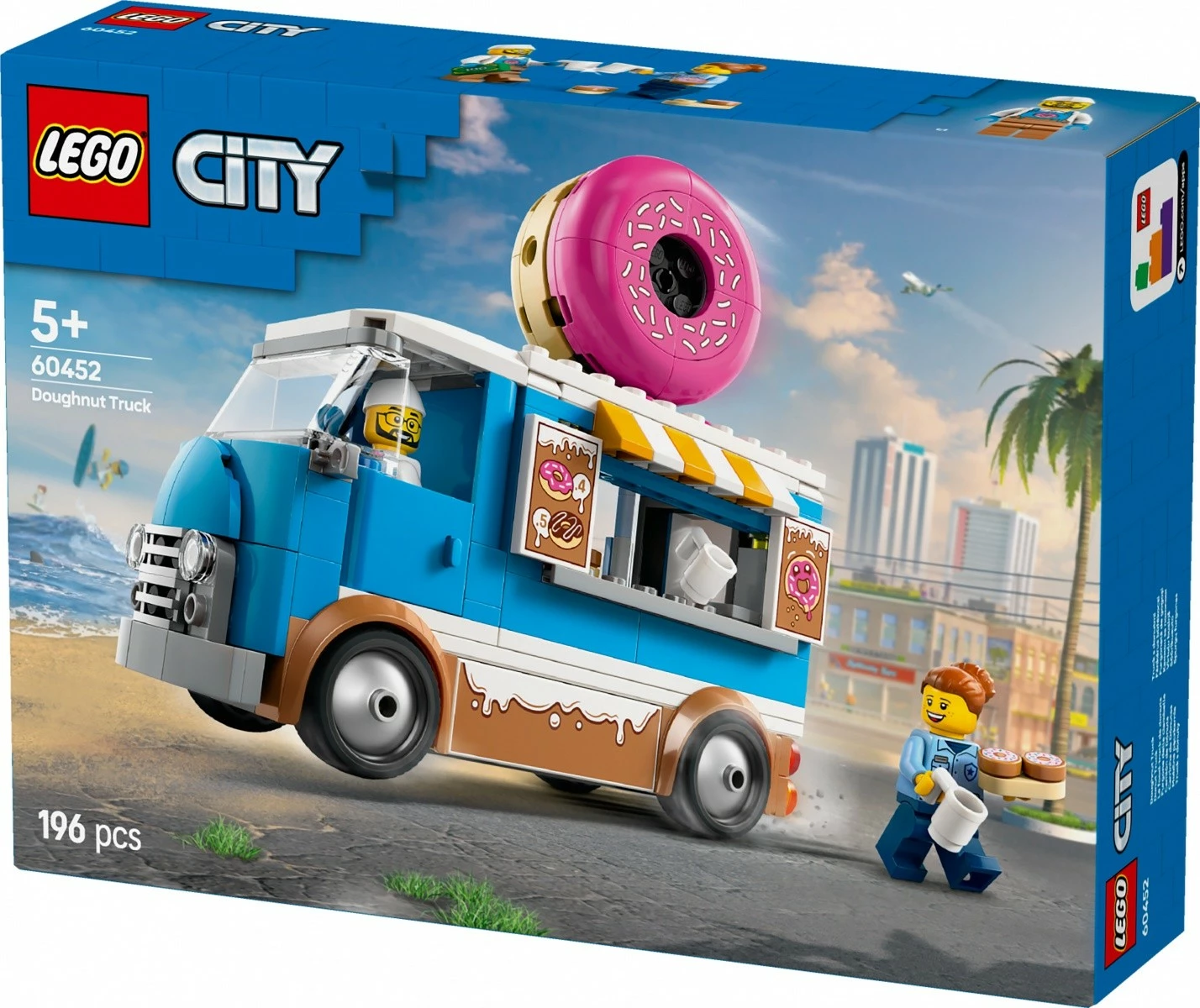 Set LEGO City Mobile Donut Shop 60452, 196 pjesë, plastikë