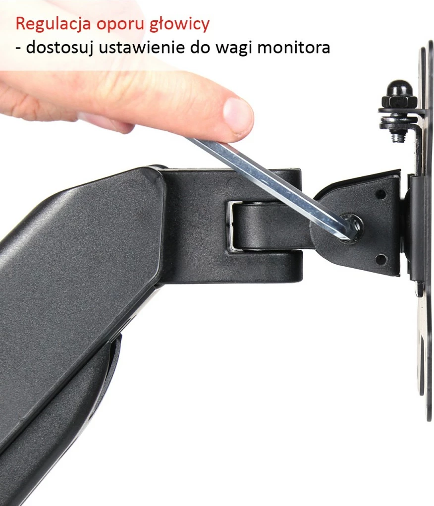 Mbajtëse muri për monitor ART RAMART L-12GW, 13-27 inç, Metal, E zezë