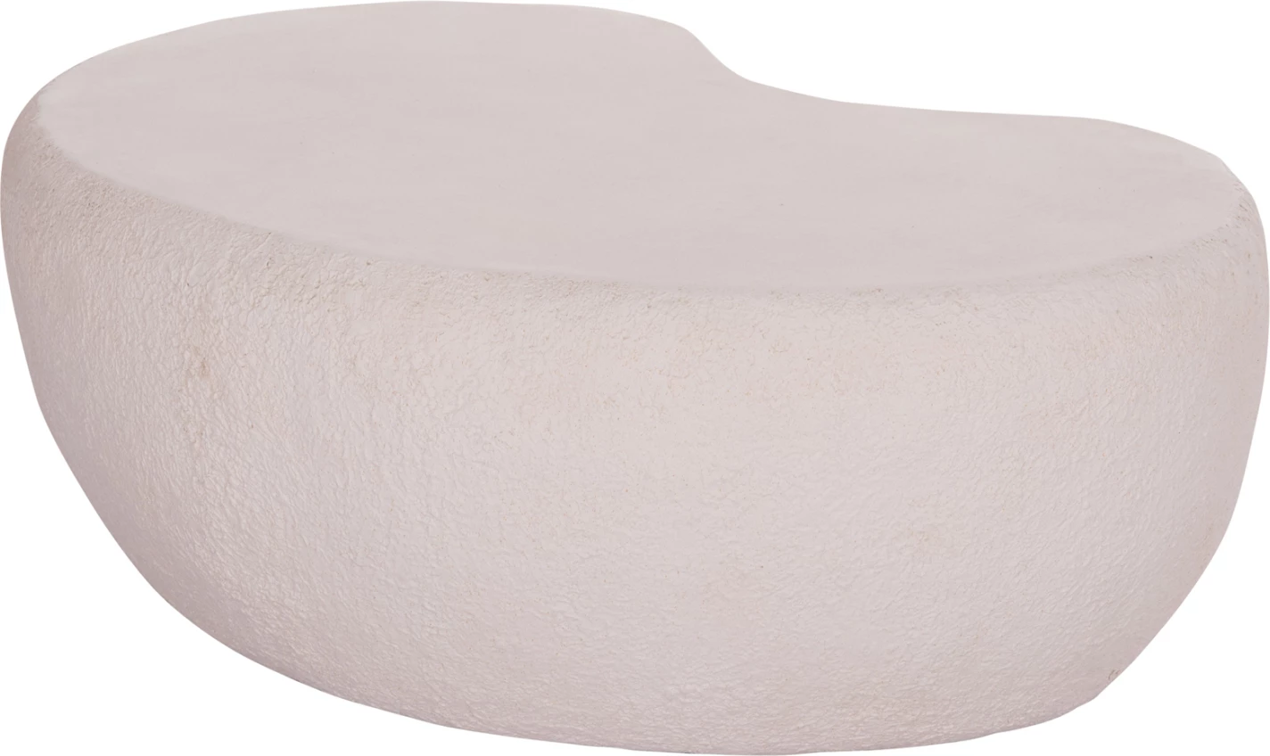 Tavolinë kafeje GERSON, fibër-cement, e bardhë, FH18151.02S, 104x72x40cm