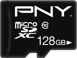 Kartelë memorie PNY MicroSDXC 128GB Class 10, e zezë