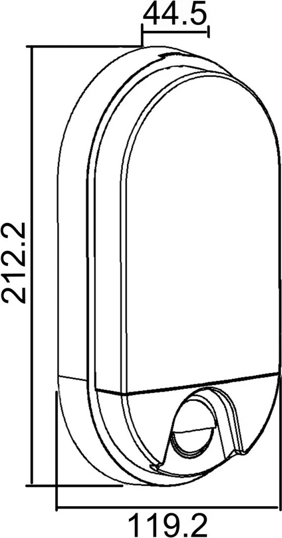 Llampë LED Maclean MCE340 GR me sensor lëvizjeje, 15W, 4000K, gri