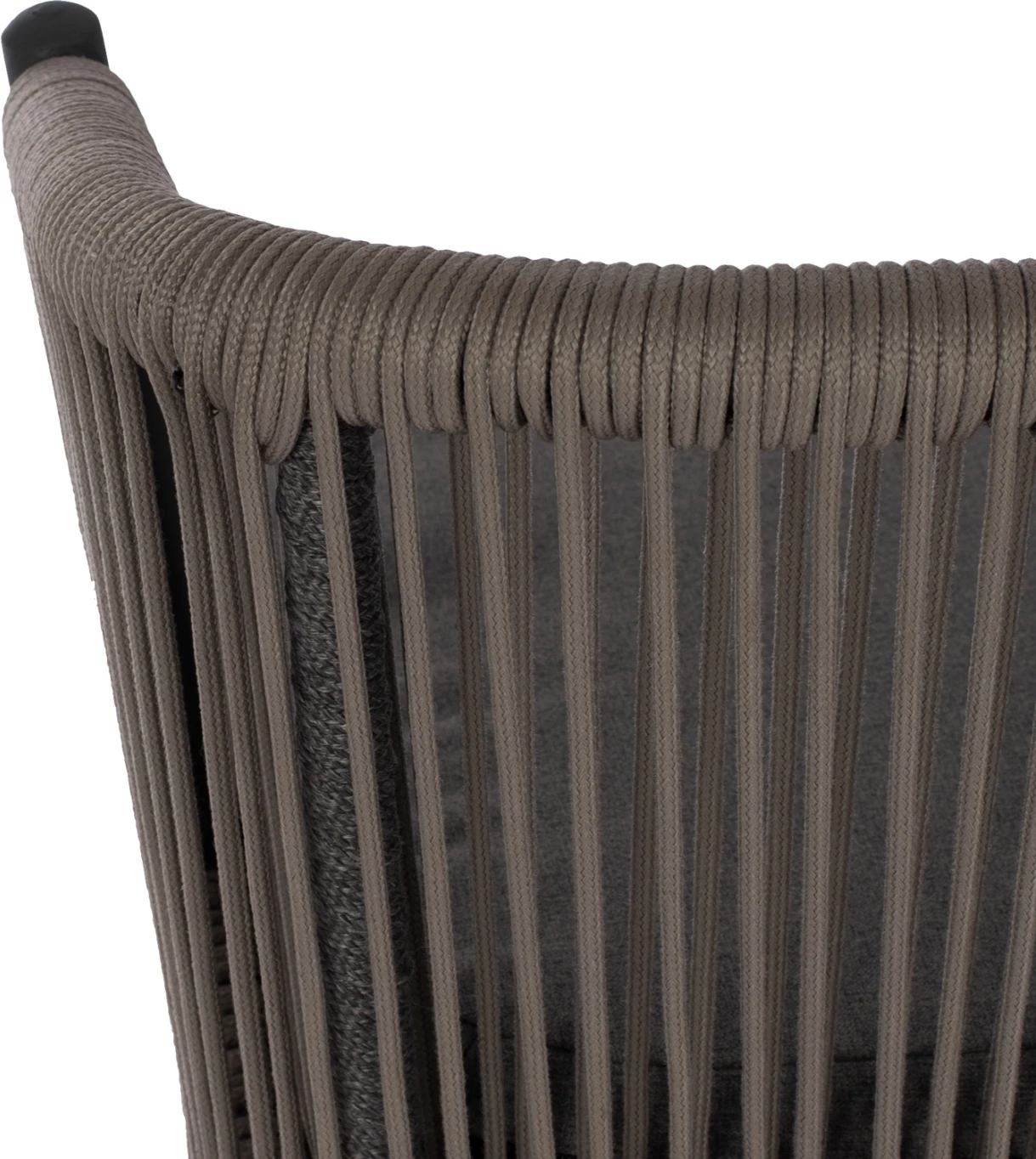 Karrige për bar, me skelet metalik dhe litar gri, FH5714.01, 53x42x101 cm