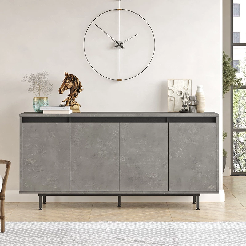 Sideboard Jethro, anthracite-wenge, 160x44.5x75.5cm