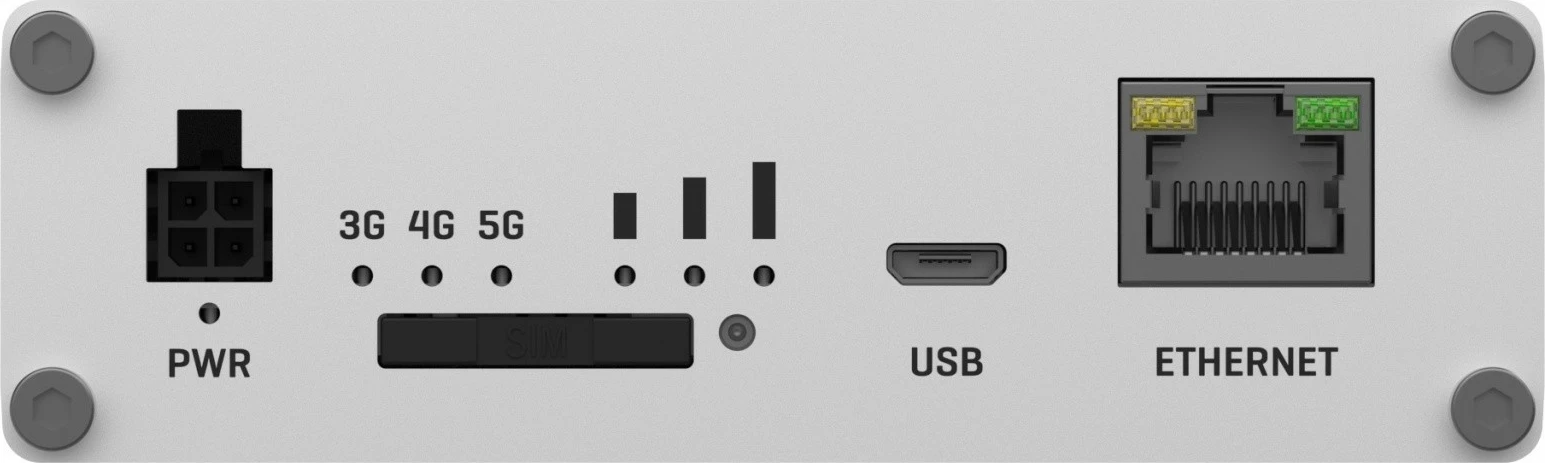 Gateway 5G/LTE Teltonika TRB500, portë Gigabit Ethernet, 4 antena, Alumini