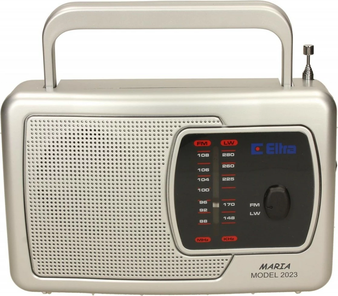 Radio portabile Eltra MARIA Silver, mono, FM/LW, argjend