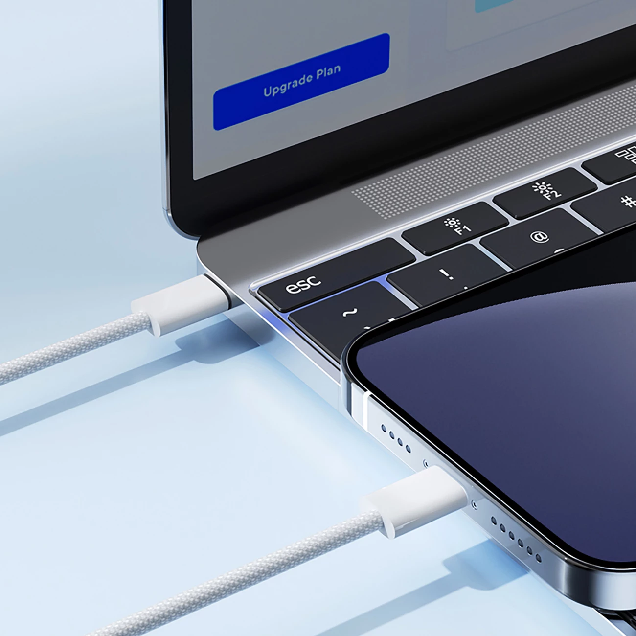 Kabllo Joyroom S-A45 Ben Series, USB-C në Lightning, 1m, 30W, i bardhë