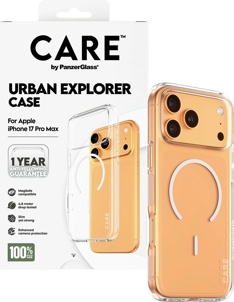 Mbështjellës PanzerGlass CARE by Flagship Case, transparent