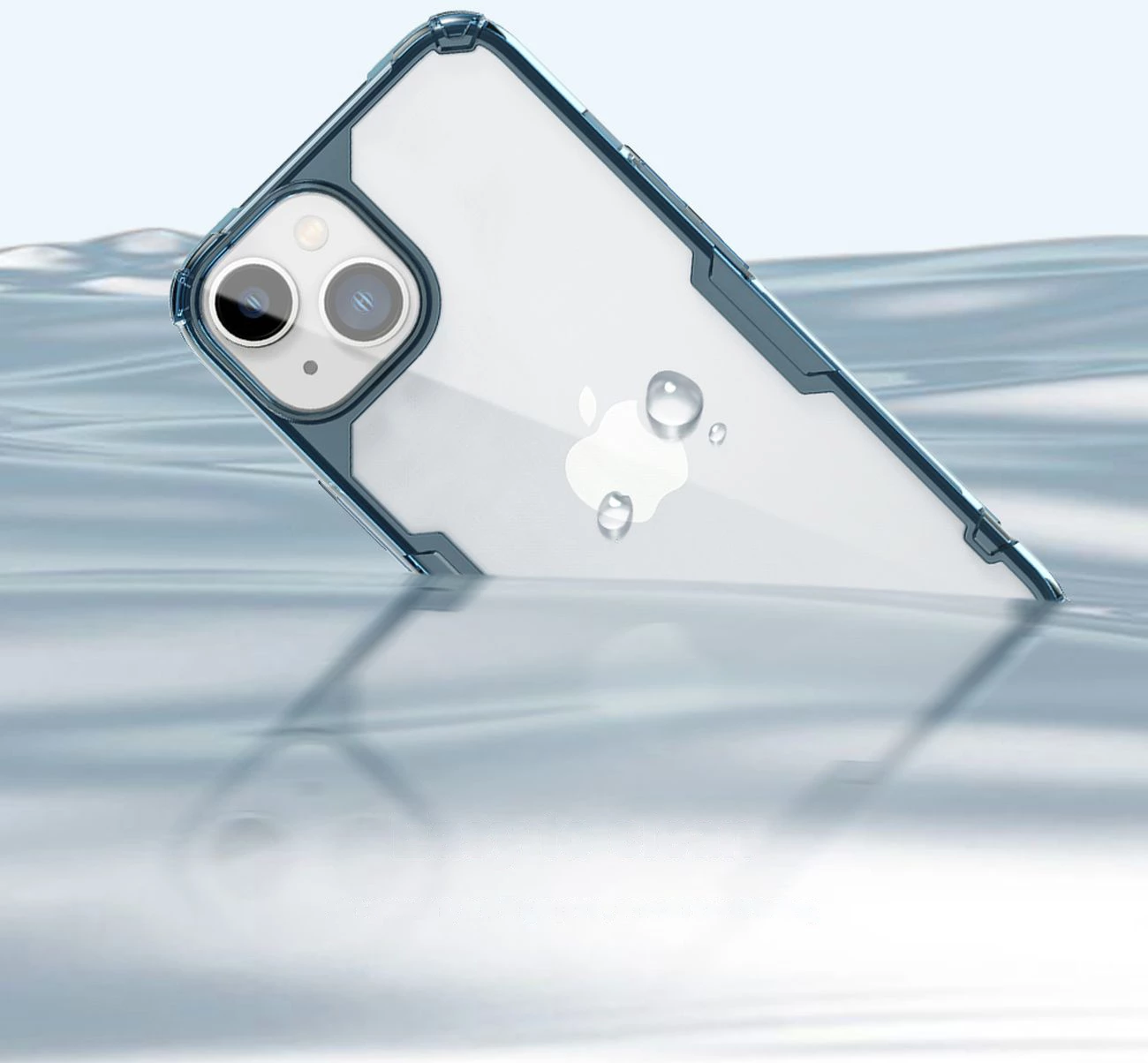 Mbështjellës Nillkin Nature Pro për iPhone 14 Plus, i blinduar, Kaltër/Transparent