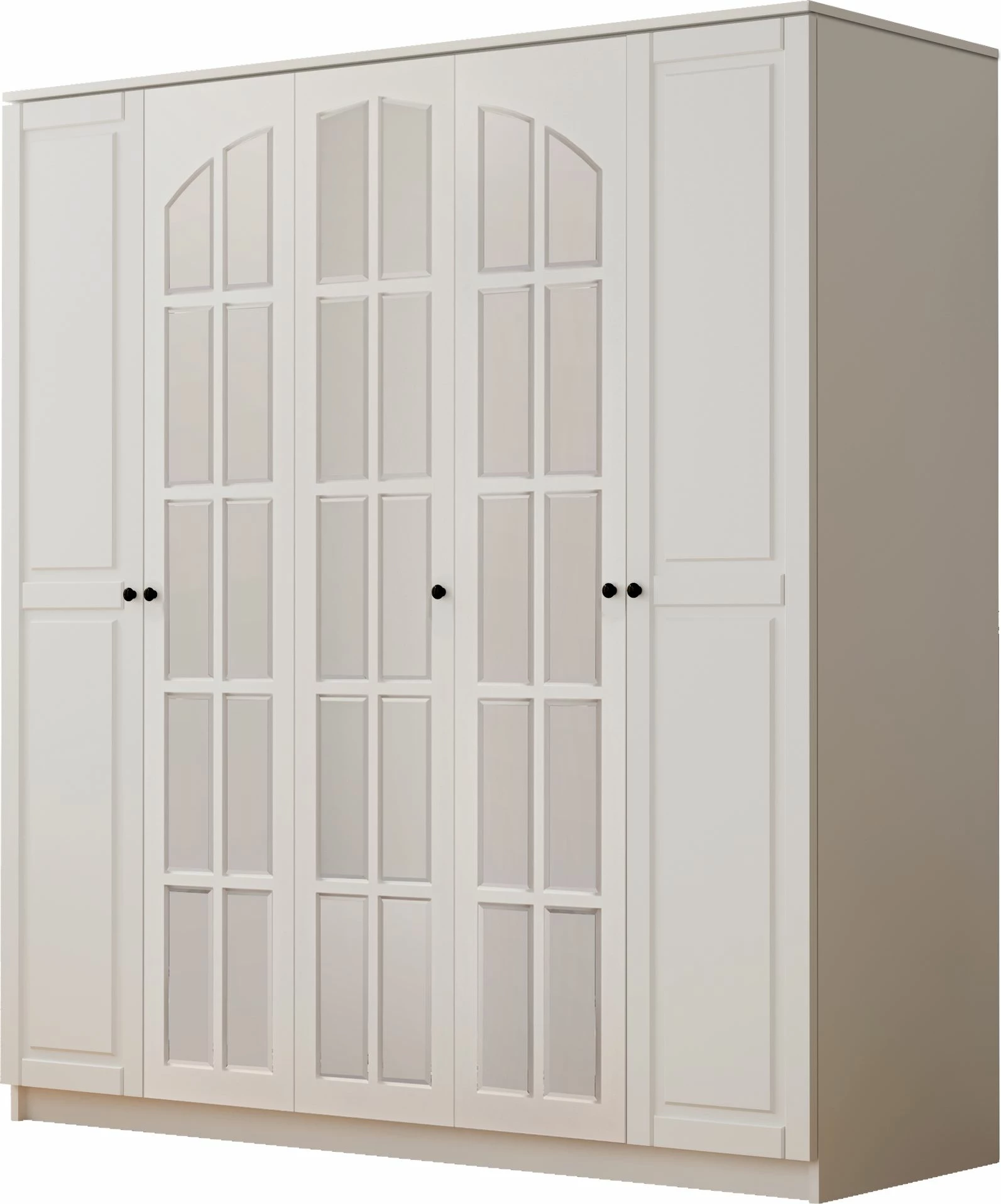 Dollap rrobash Skye Decor, ngjyrë e bardhë mat, RB-016