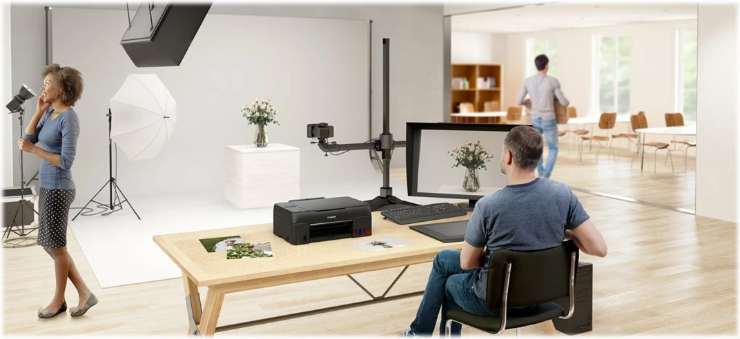 Printer multifunksional Canon PIXMA G640, inkjet, 6-bojë, Wi-Fi, i zi