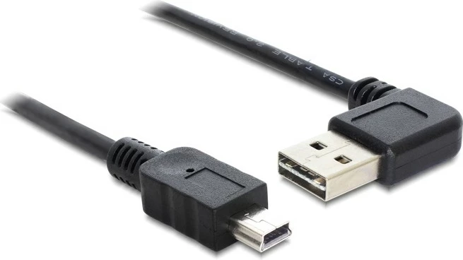 Kabllo USB 2.0 DeLOCK 85175, 0.5m, USB A në Mini-USB B, i zi