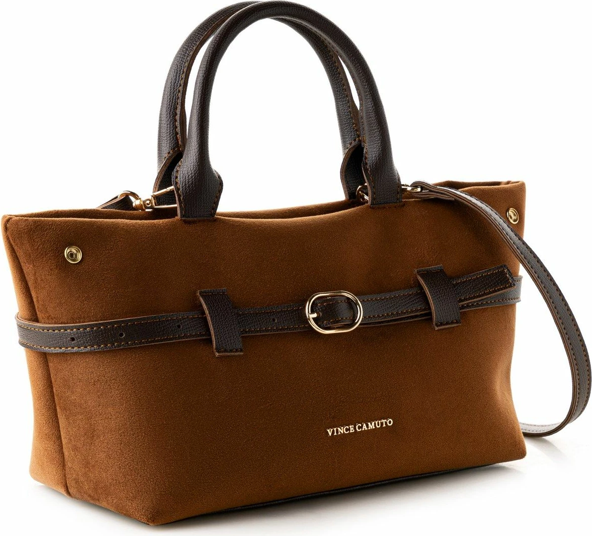 Çantë tote Vince Camuto, Vittoria Mini, kamosh kafe