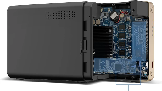 NAS server QNAP TS-264-8G, 8GB RAM, 2-bay, 2x 2.5GbE, HDMI 4K, M.2 NVMe cache, zi/arin