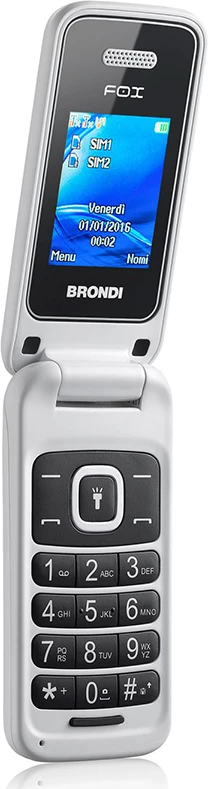 Celular Brondi Fox Bianco DS, dual SIM, i bardhë