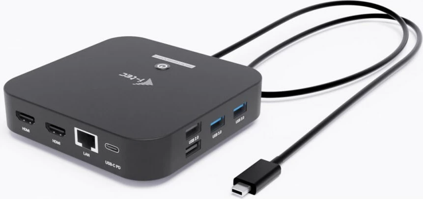 Docking station I-Tec USB-C Dual HDMI, 2xHDMI, 1xGLAN, 2xUSB-A 3.2, 2xUSB 2.0, 1xUSB-C Gen2, 1xUSB-C Gen1, 100W USB-C PD, i zi