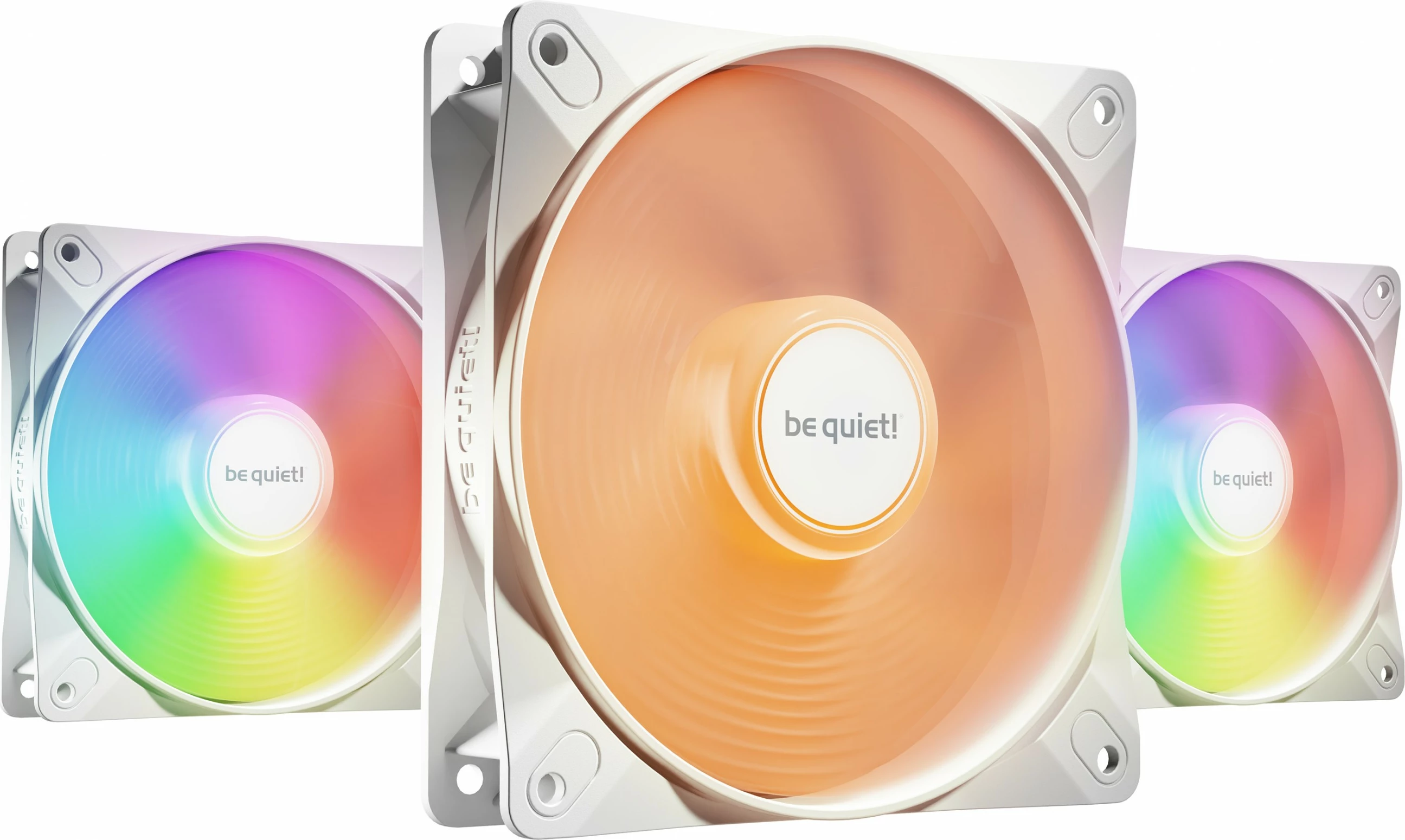 Ventilatorë Be Quiet! LIGHT WINGS LX PWM 120mm, Triple-Pack, Bardhë