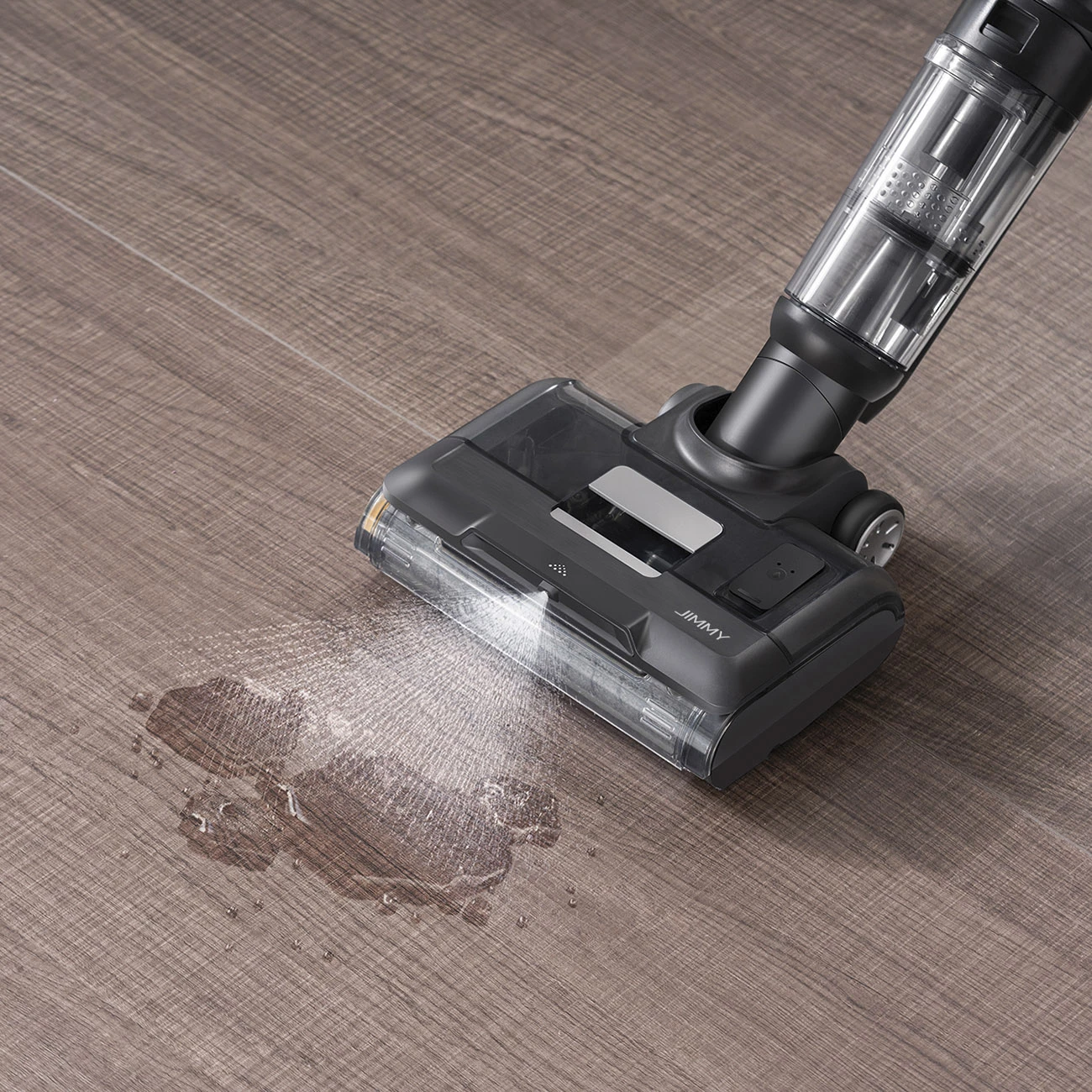 Fshesë me vakum dhe larëse JIMMY HW9, pa kabllo, 21000 mAh, 300 W, e zezë/argjend