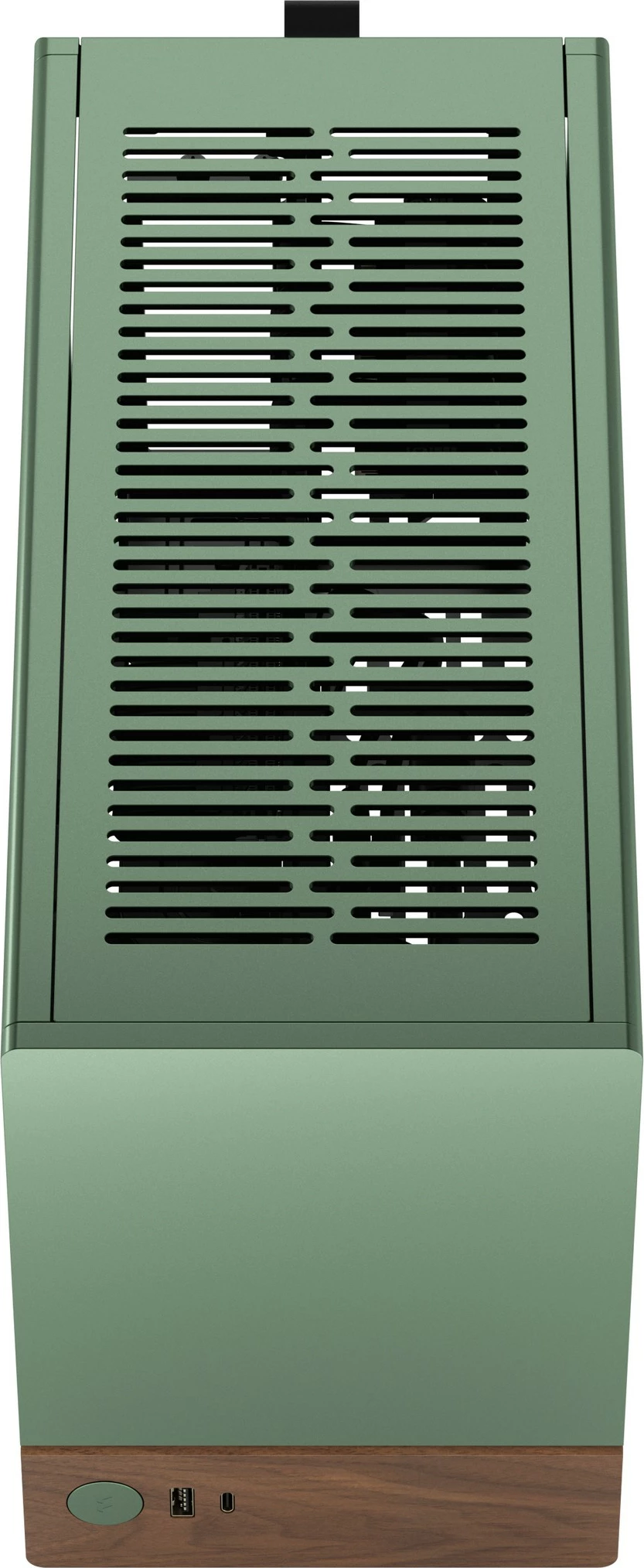 Kasë Fractal Design Terra Mini-ITX, alumini, arrë, jeshile