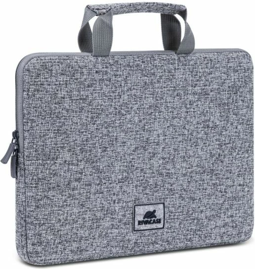 çantë laptopi RIVACASE 7913 13.3\", poliester waterproof, me doreza, gri e çelët