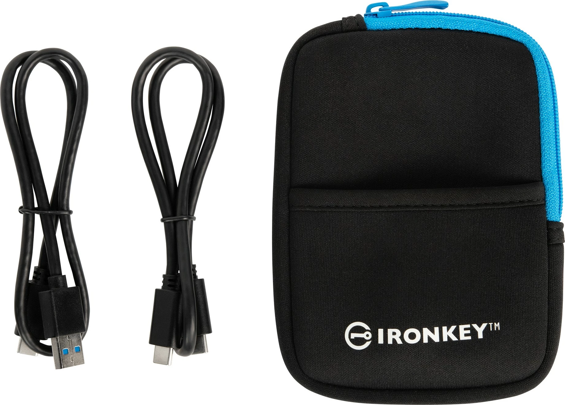 SSD i jashtëm Kingston IronKey Vault Privacy 80, 1.92 TB, USB Type-C, Blu