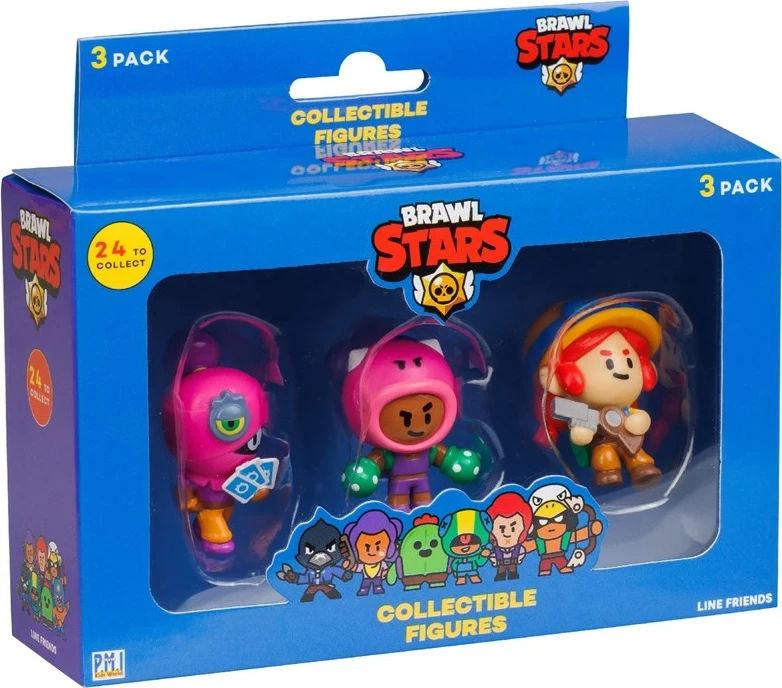 Figura koleksionuese Brawl Stars Bandai, 3 Pack Ver.B